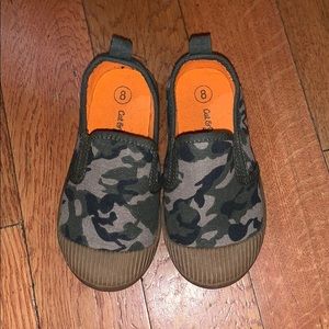 Cat and Jack Camo shoes, toddler 8